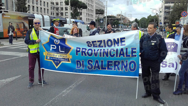 Sciopero delle Polizie Locali a Roma. Presente una delegazione del Vallo di Diano