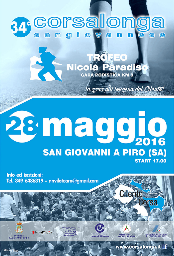 San Giovanni a Piro: il 28 maggio torna la Corsalonga Sangiovannese per la 34^ edizione