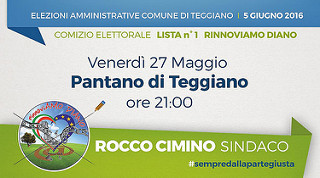 Elezioni Teggiano. Domani la lista “RinnoviAMO Diano” incontra la popolazione a Pantano