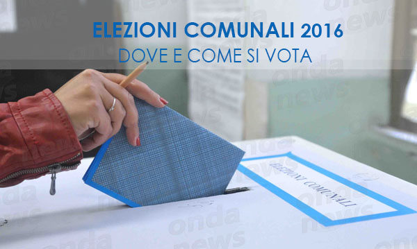 Elezioni amministrative 2016. Ecco dove e come si vota