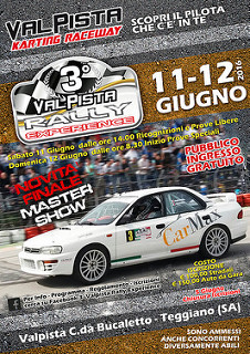 Teggiano: l’11 e 12 giugno tornano le forti emozioni con il 3° Rally Valpista Experience