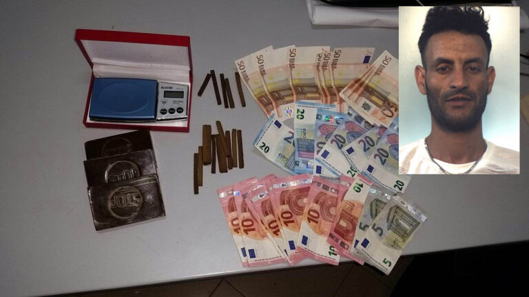 Capaccio: arrestato pusher marocchino. Sorpreso con 344 grammi di hashish