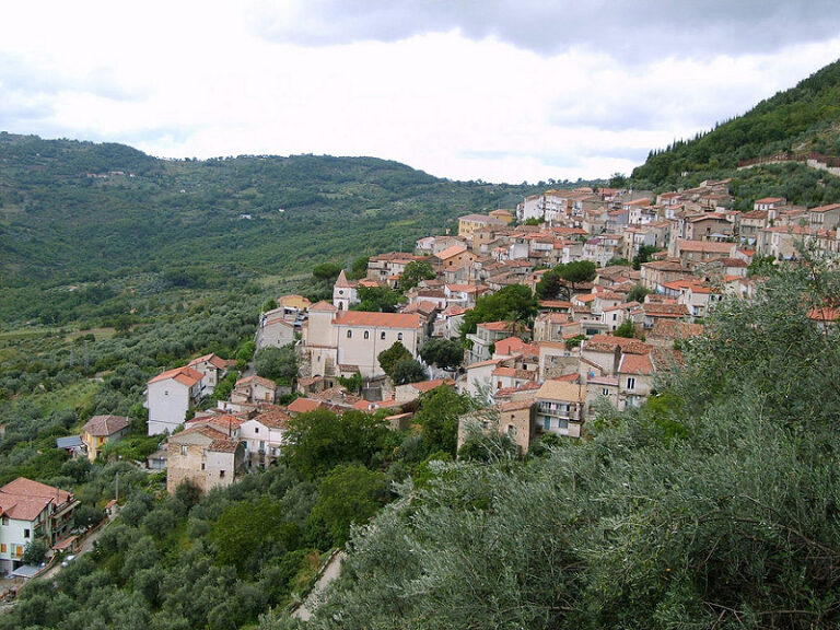 Caduta massi ad Ottati a causa dei cinghiali. Il Sindaco chiude parcheggio e strada