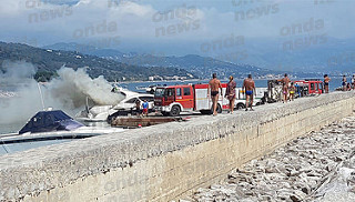 Policastro: in fiamme mini yatch di un professionista valdianese