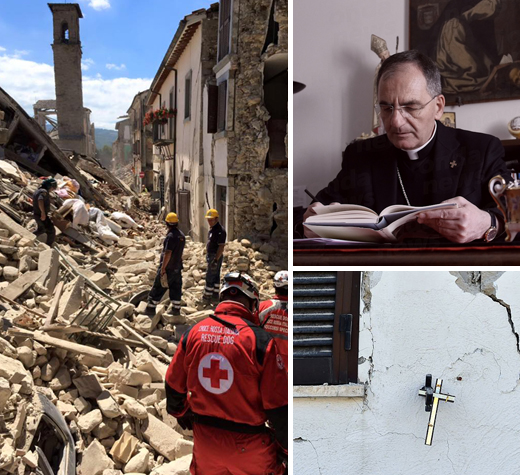 terremoto solidarietà vescovo de luca