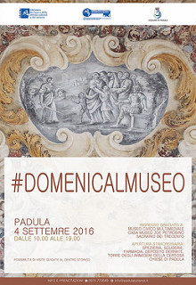 Padula: il Comune aderisce all’iniziativa #Domenicalmuseo