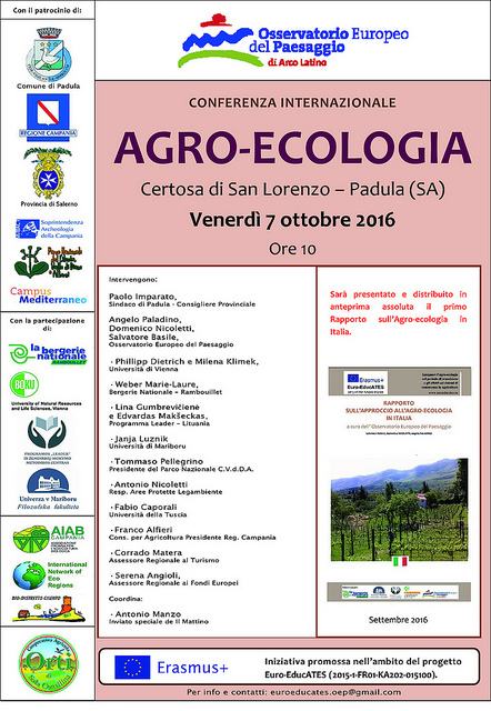 Padula: domani la conferenza internazionale sull’Agro-ecologia