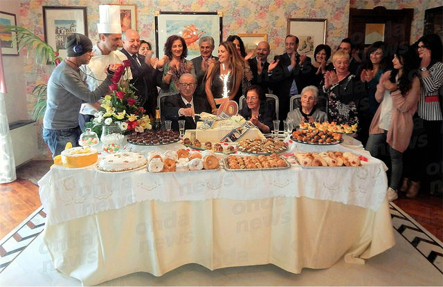 “La Vita in diretta” a Teggiano per i 70 anni di matrimonio di Carmine ed Annunziata