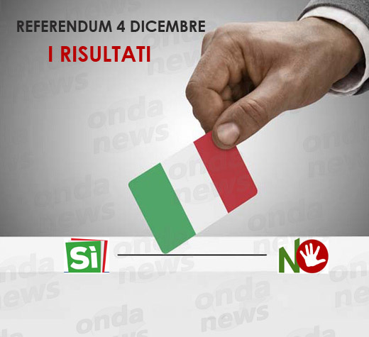 Referendum costituzionale 2016. Affluenza al 68,40%. Vince il NO. Renzi si dimette