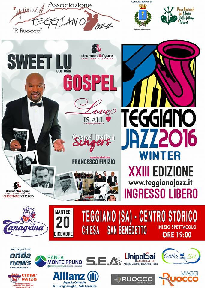 Il 20 dicembre a “Teggiano Jazz Edizione Winter” l’artista internazionale Sweet Lu