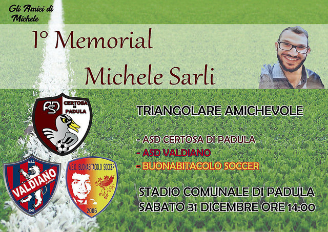 Padula: il 31 dicembre primo Memorial in ricordo di Michele Sarli