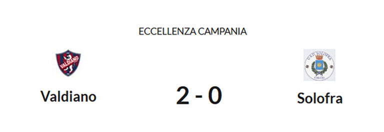 Calcio. Valdiano per la prima volta fuori dalla zona rossa. Steso anche il Solofra (2-0)