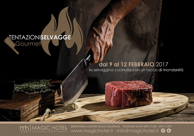 Al Magic Hotel di Atena Lucana, da stasera fino al 12 febbraio, ”Tentazioni Selvagge Gourmet”