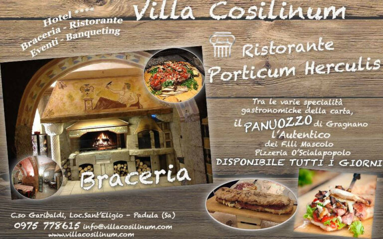 Al Villa Cosilinum di Padula l’autentico PANUOZZO DI GRAGNANO disponibile tutti i giorni