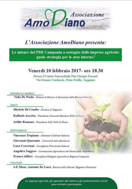 Teggiano: oggi l’incontro sulle misure del PSR Campania a sostegno delle imprese agricole