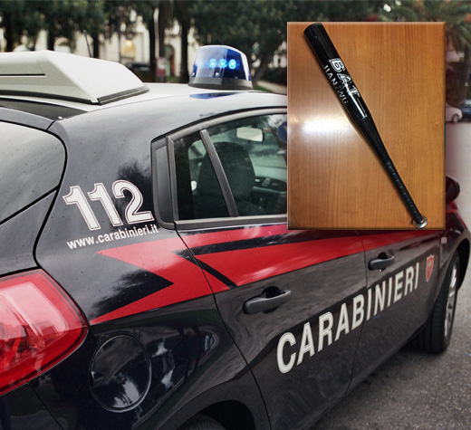 carabinieri agropoli mazza baseball