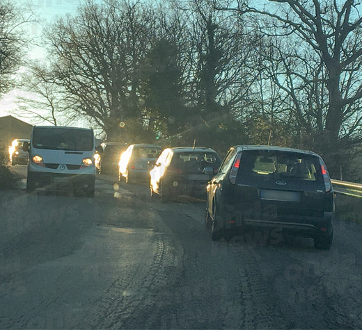 TRAFFICO SUL PERCORSO ALTERNATIVO evidenza