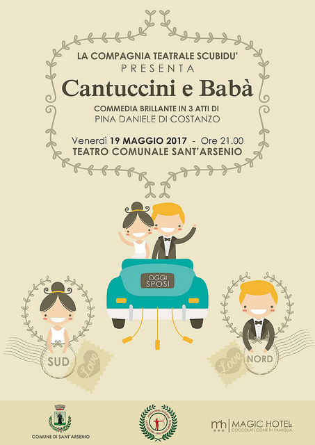 Sant’Arsenio: il 19 maggio la commedia “Cantuccini e Babà” al Teatro Comunale