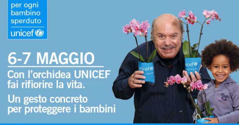 Il 6 e 7 maggio l’orchidea UNICEF a favore dei bambini nelle piazze del Vallo di Diano