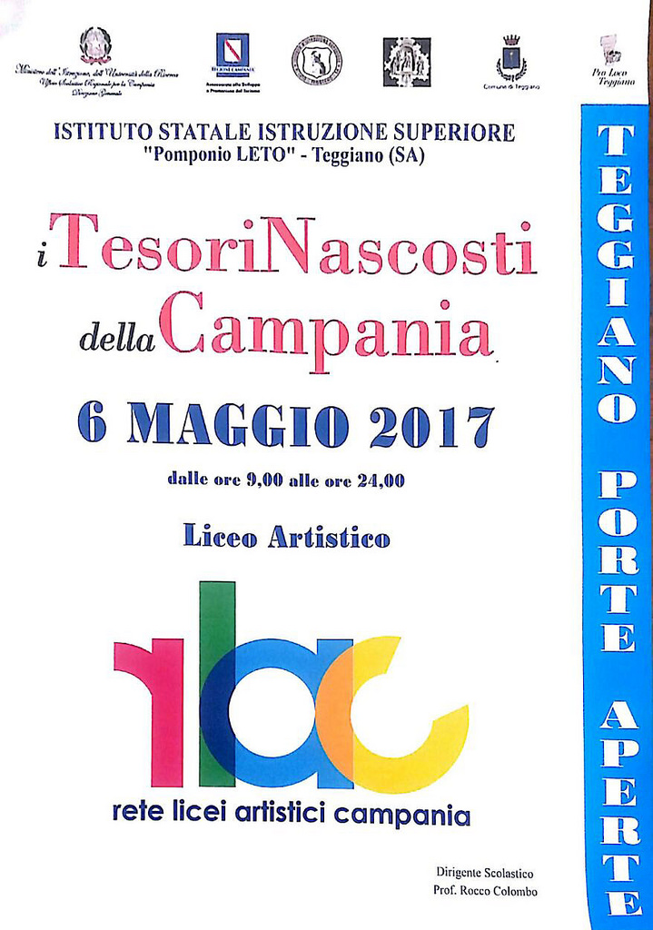 Porte aperte a Teggiano il 6 maggio per l’evento “I Tesori della Campania” organizzato dal “Leto”