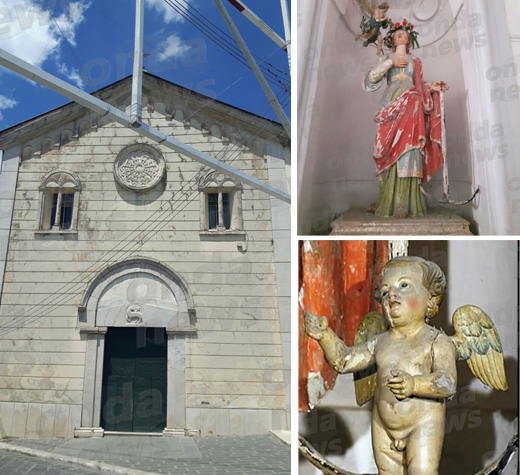 statua santa filomena chiesa san francesco teggiano evidenza