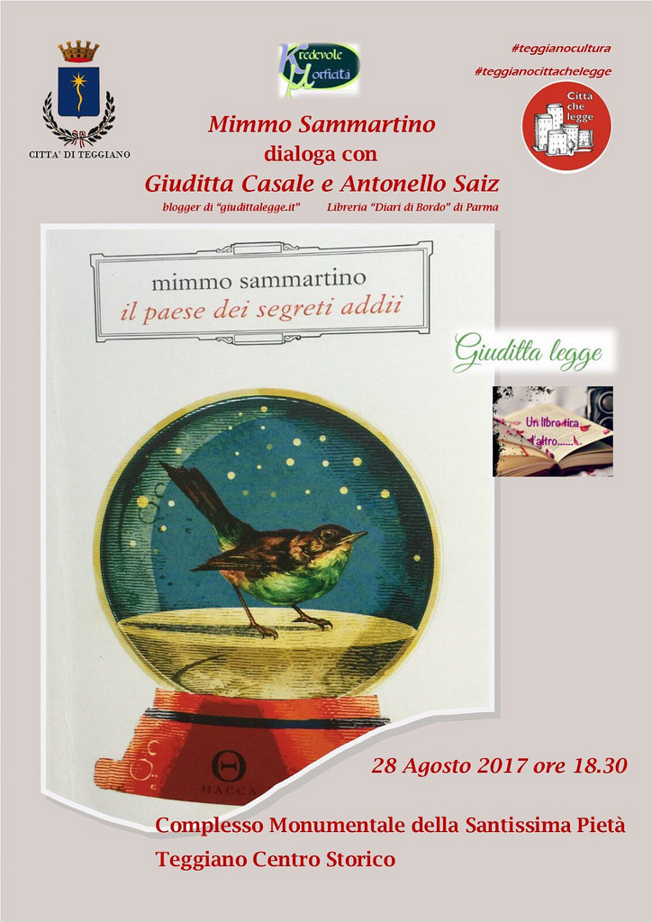 Teggiano: domani Mimmo Sammartino dialoga del suo libro “Il paese dei segreti addii”