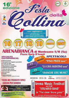 Montesano: dal 16 al 19 agosto la XVI edizione della “Festa della Collina” ad Arenabianca