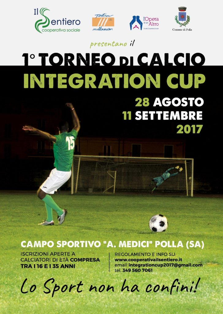 Polla: dal 28 agosto all’11 settembre la prima edizione del torneo “Integration cup”