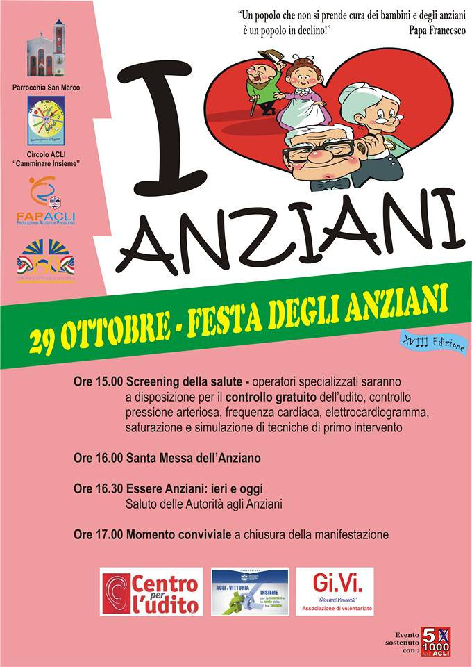 Teggiano: oggi l’evento delle Acli “I love Anziani” per il controllo gratuito della salute