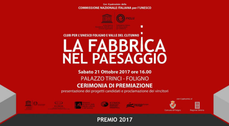 Angelo Paladino presidente di giuria del Premio 2017 “La Fabbrica nel Paesaggio” a Foligno