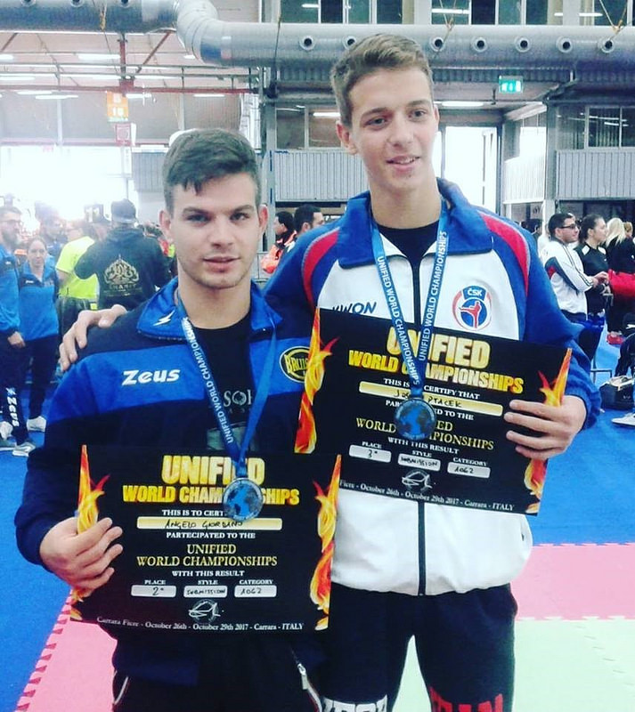 Il giovane atleta Angelo Giordano di Vietri di Potenza laureato vice campione del mondo di arti marziali