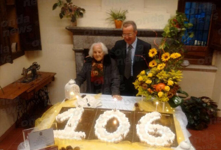 Grande festa a Moliterno per i 106 anni di nonna Donata Mastrangelo, tra i più longevi d’Italia