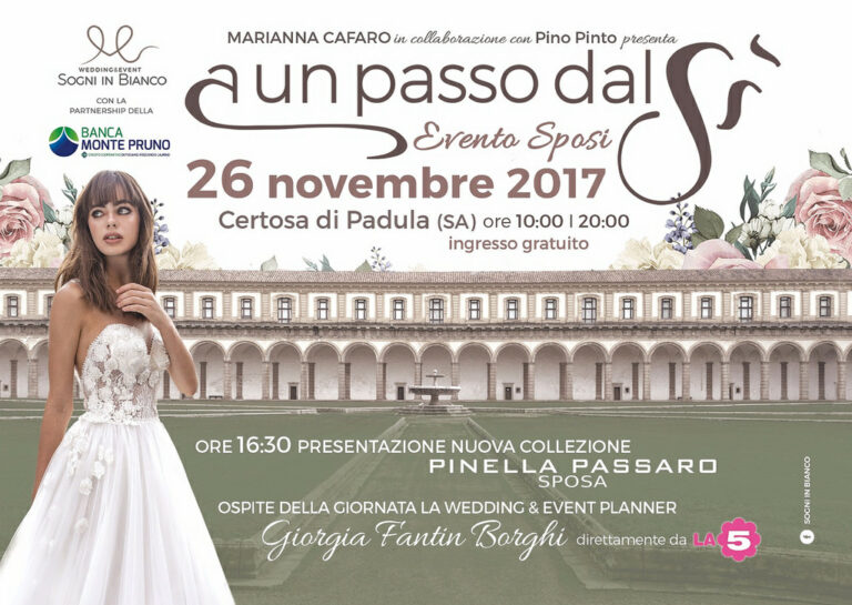 Tutto pronto per “A un passo dal Sì” organizzato da Marianna Cafaro, Pino Pinto e Banca Monte Pruno