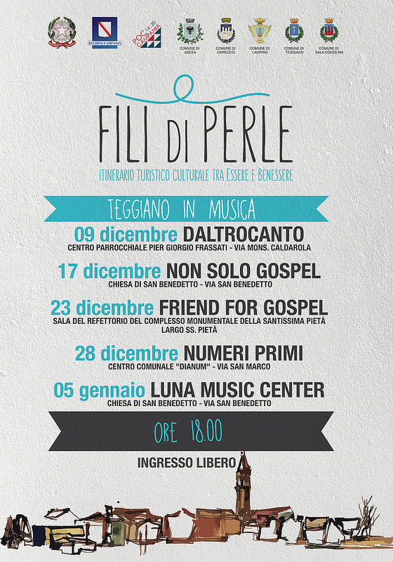 A Teggiano ritorna l’evento “Fili di Perle”. Dal 9 dicembre al 5 gennaio concerti gospel e jazz