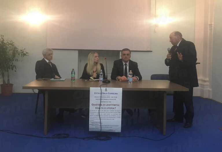 Sala Consilina: grande partecipazione al convegno “Giustizia di Legittimità: realtà o utopia?”