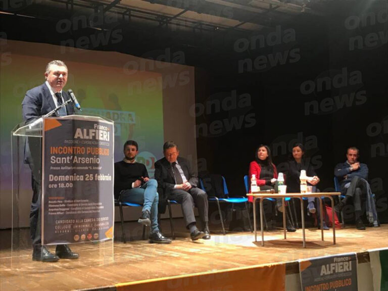 Elezioni politiche. A Sant’Arsenio l’incontro con Franco Alfieri, candidato PD alla Camera