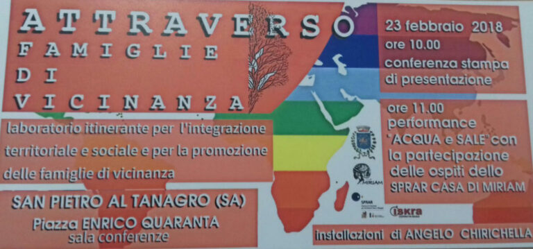 San Pietro al Tanagro: il 23 febbraio presentazione del progetto “Attraverso Famiglie di vicinanza”