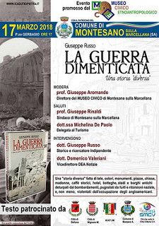 Montesano sulla Marcellana: domani la presentazione del libro “La Guerra Dimenticata” di Giuseppe Russo