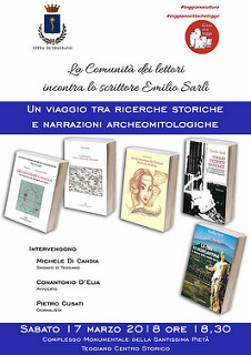 Teggiano:domani si discute di ricerche storiche e narrazioni archeologiche con lo scrittore Emilio Sarli