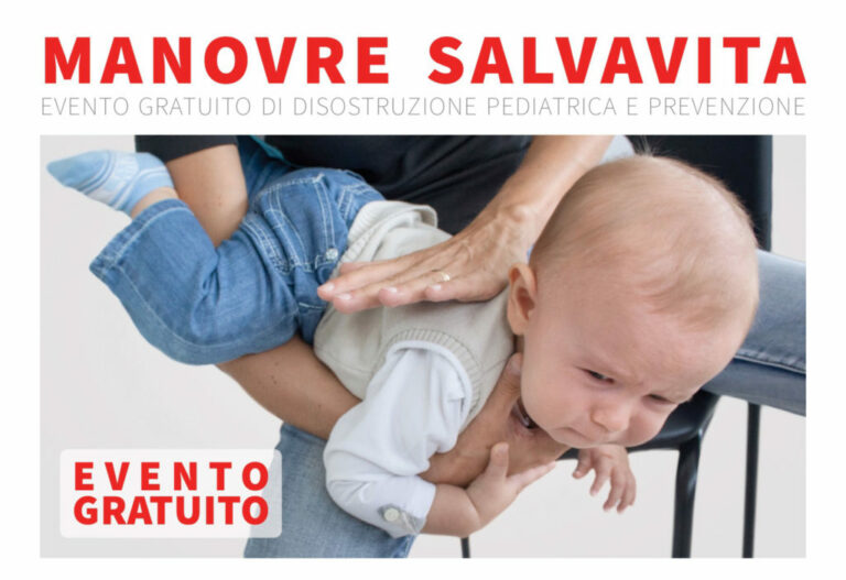 Il 27 aprile a San Pietro al Tanagro lezione gratuita sulle manovre di disostruzione pediatrica