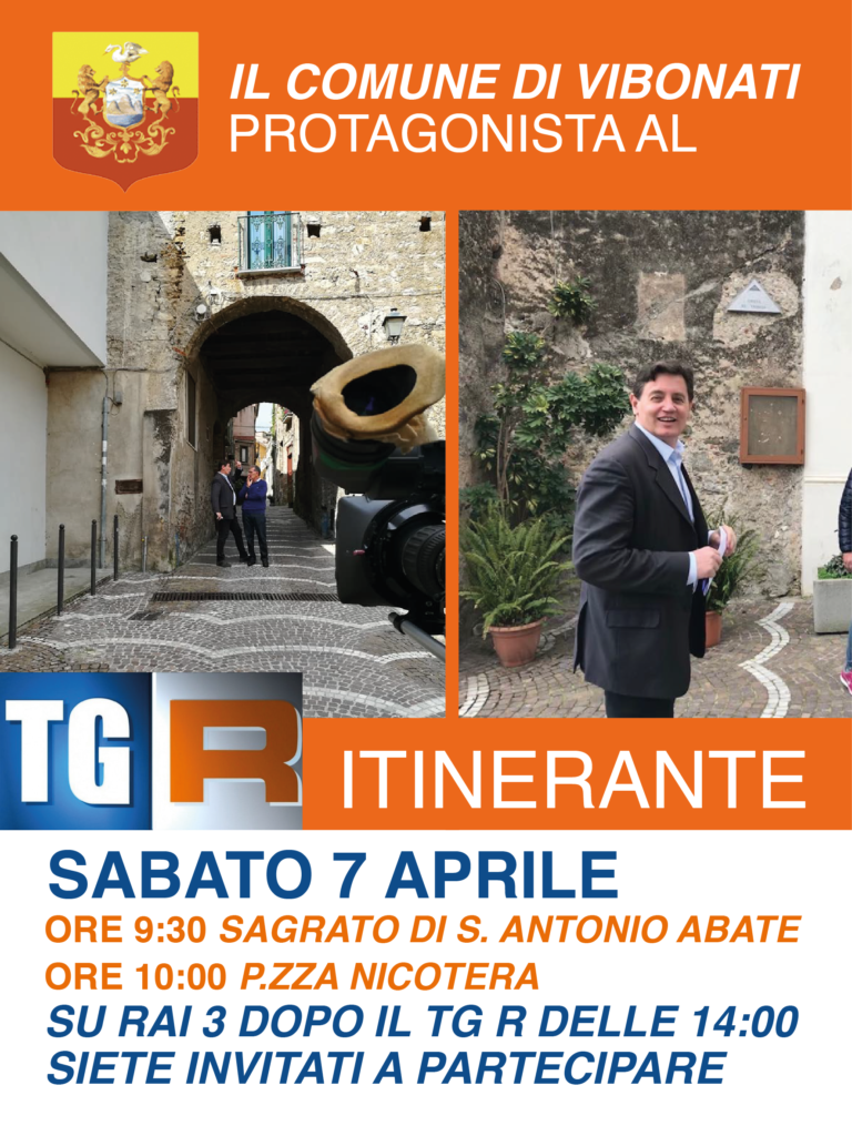 Domani le telecamere del Tg itinerante di Rai3 fanno tappa nel comune di Vibonati