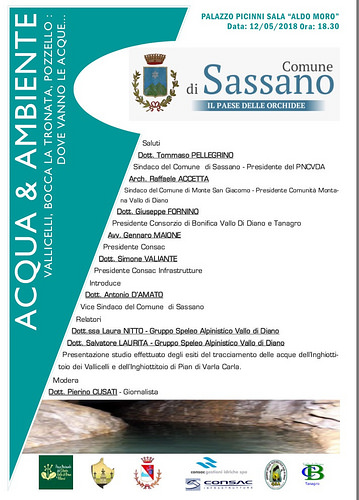 Sassano: domani si discute di “Acqua e Ambiente” in un incontro a Palazzo Picinni