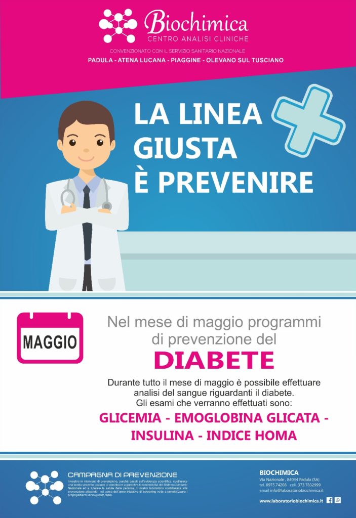 Al Centro Analisi Biochimica al via la campagna di prevenzione del diabete