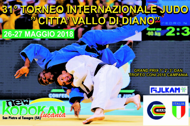 San Pietro al Tanagro: al via domani la 31^ edizione del Torneo Internazionale di Judo Vallo di Diano