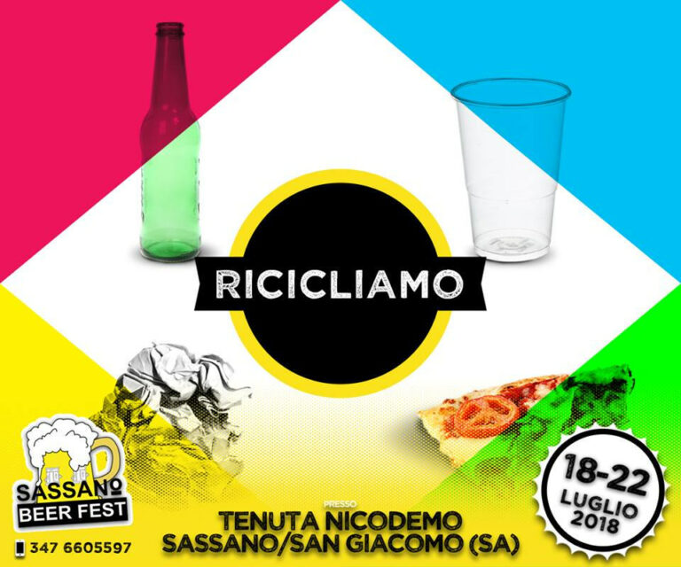 “Sassano Beer Fest”. Rifiuti differenziati, Area Social e gadget tra le nuove attività della V edizione