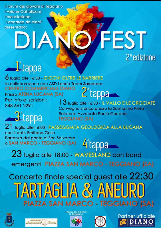 Al via domani a Teggiano la seconda edizione della manifestazione “Diano Fest”