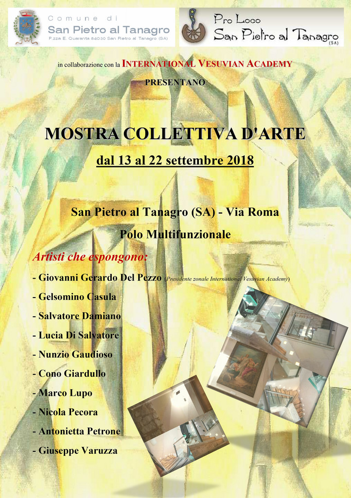 San Pietro al Tanagro: da domani al 22 settembre la Mostra Collettiva d’Arte di artisti locali