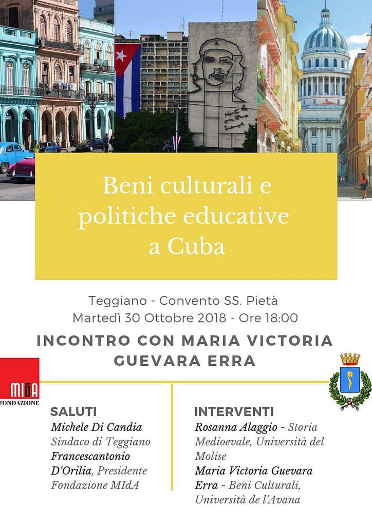 Teggiano: domani la sorella di Che Guevara discute di beni culturali e politiche educative a Cuba