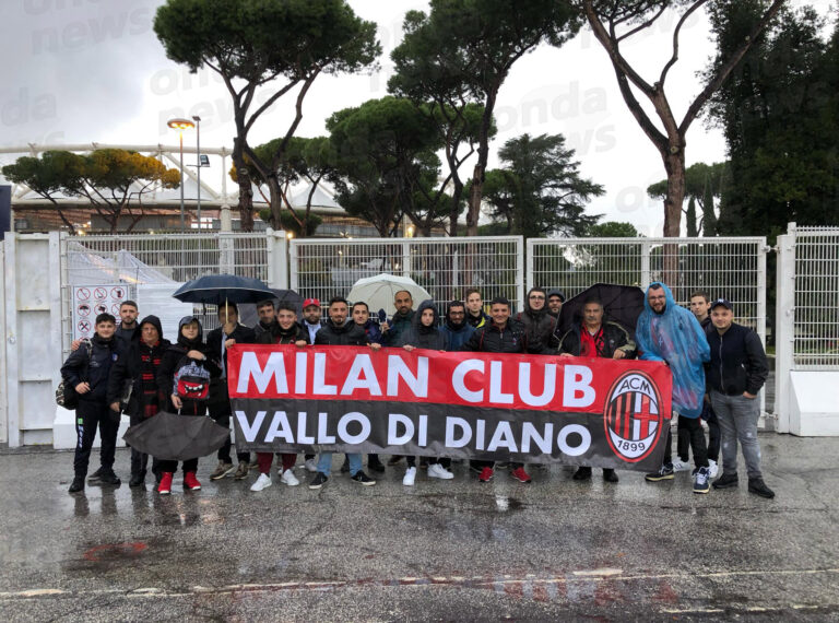 Prima trasferta del Milan Club Vallo di Diano all’Olimpico di Roma per il match contro la Lazio