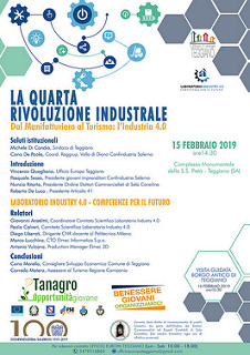 Domani a Teggiano l’incontro “Dal Manifatturiero al Turismo: l’Industria 4.0”